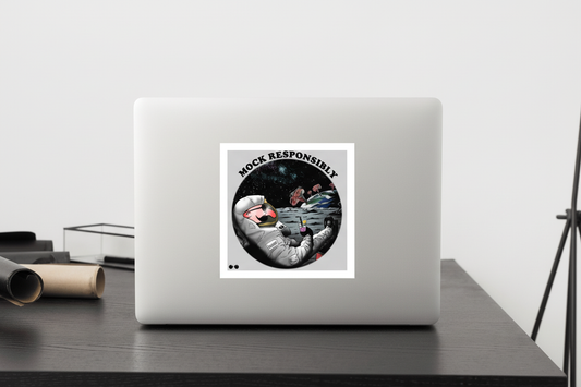 Product mockup - laptop sticker